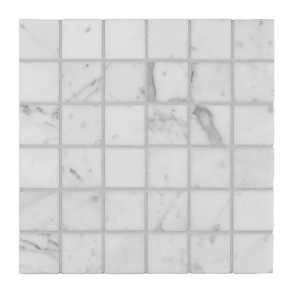 Bianco Venatino Mosaic - marble (Floor Tile, Wall Tile, Shower Floor Tile, Mosaic, Honed) tile